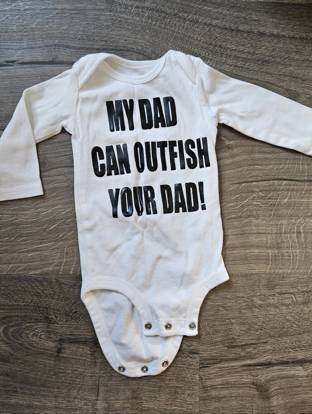 Funny Infant Bodysuit with Black Text